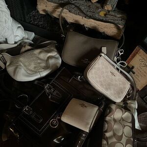 Coach Brown and Cream Shoulder Bag Collection